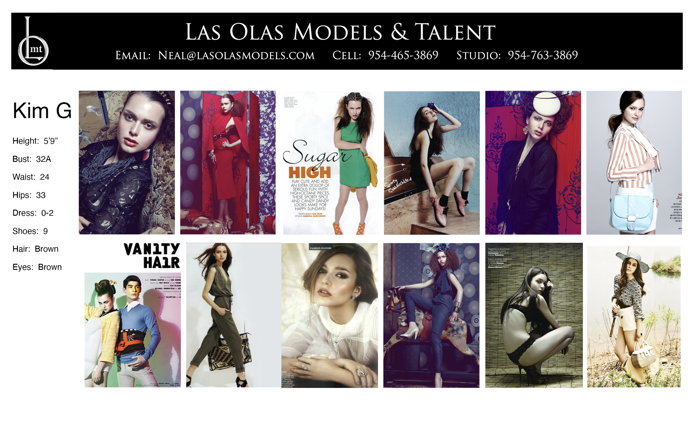 Models Fort Lauderdale Miami South Florida - Print Video Commercial Catalog - Las Olas Models & Talent - Cindy Comp